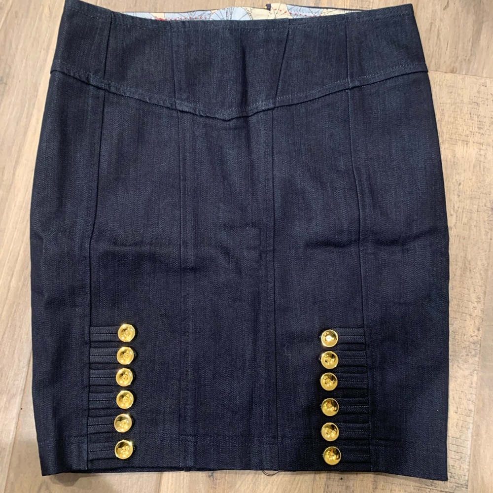 NWOT Leifsdottir Denim Skirt size 2